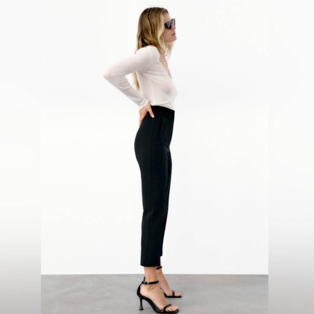 Zara Black High Waisted Pants XL